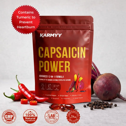 Advanced Vascular Support with Karmyy Capsaicin Softgels